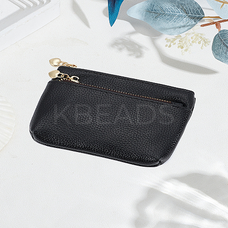 PU Leather Zipper Wallets ABAG-WH0048-35B-1