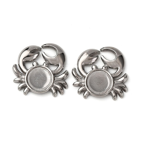 304 Stainless Steel Cabochon Settings STAS-P406-07P-1