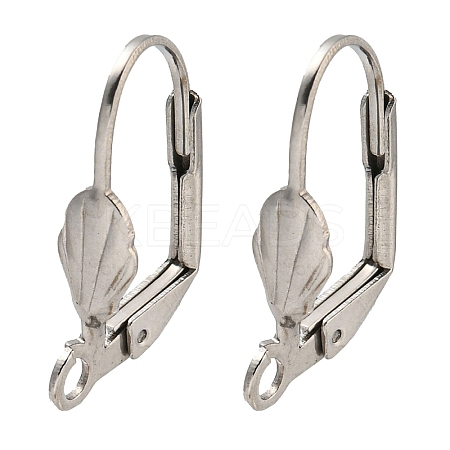 Non-Tarnish 304 Stainless Steel Leverback Earring Findings STAS-P360-02C-P-1