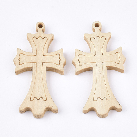 Wooden Pendants WOOD-S050-28-1