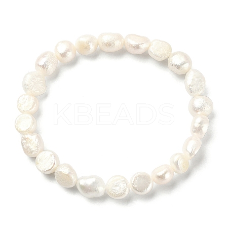 Natural Pearl Beaded Stretch Bracelets BJEW-JB09492-1