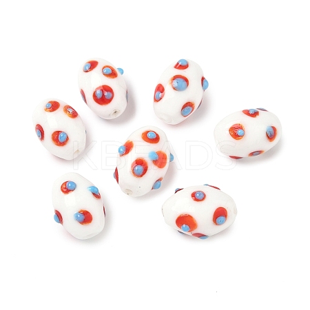 Handmade Lampwork Bumpy Beads LAMP-U004-04A-1