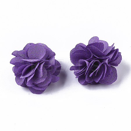Polyester Fabric Flowers FIND-R076-02J-1-1