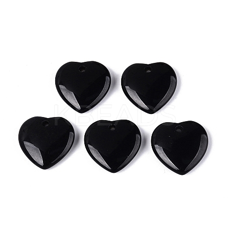 Natural Black Onyx Pendants G-Q601-29A-1