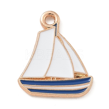 Alloy Enamel Pendants ENAM-A008-16KCG-02-1