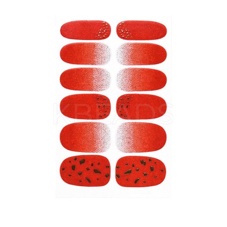 Avocados & Strawberries & Flowers Full Cover Nail Art Stickers MRMJ-T109-WSZ746-1