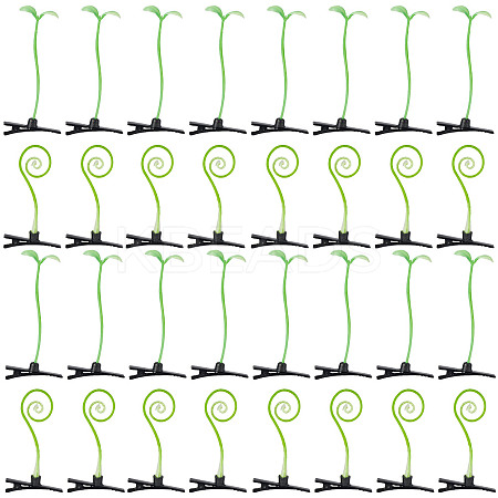 32Pcs 2 Style Bean Sprout Plastic Alligator Hair Clips PHAR-CP0001-19-1