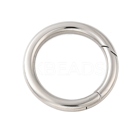 304 Stainless Steel Spring Gate Rings STAS-V012-03P-1