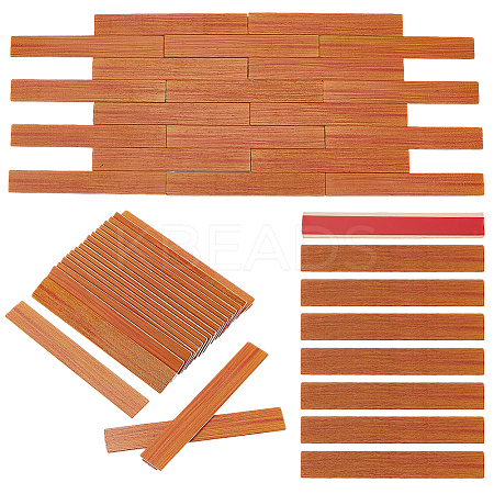 2 Sets 40Pcs Mini Wood Floor Sticker DIY-GO0002-34-1