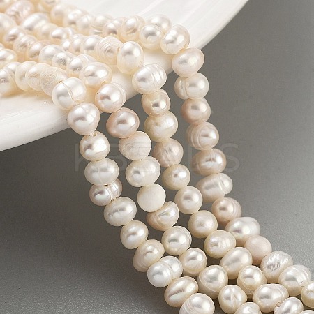 Natural Cultured Freshwater Pearl Beads Strands PEAR-C003-05A-1