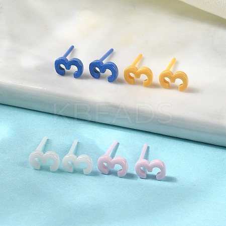 Hypoallergenic Bioceramics Zirconia Ceramic Stud Earrings EJEW-C065-03D-1