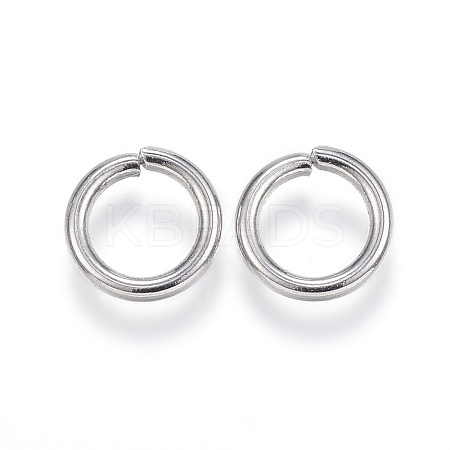 Tarnish Resistant 304 Stainless Steel Open Jump Rings A-STAS-E113-11P-1