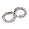 Non-Tarnish Ring 304 Stainless Steel Hoop Earrings for Women Men EJEW-B049-01A-P-2