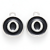 Platinum Plated Alloy Charms LS-ENAM-S118-02O-P-1