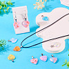 15Pcs Luminous Resin Sequins Pendants RESI-TA0004-20C-8