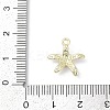 Rack Plating Alloy Enamel Rhinestone Pendants PALLOY-R151-41G-03-3