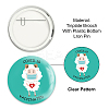 Tinplate Brooch JEWB-WH0012-036-3