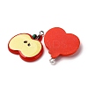 Opaque Resin Pendants RESI-I337-05P-B01-2
