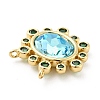 Brass Cubic Zirconia Pendants KK-G419-04G-04-4