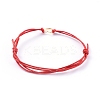 Adjustable Waxed Cotton Cord Bracelets BJEW-JB05064-03-2
