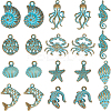 40Pcs 10 Styles Alloy Pendant FIND-SC0008-95-1