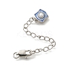 Brass ABS Imitation Pearl Ends with Chain KK-K398-10P-1