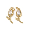 Brass Micro Pave Cubic Zirconia Pendants KK-Z120-06G-04-1