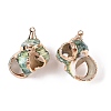 Natural Sea Shell Pendants X-SSHEL-N038-55-2