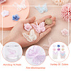 24Pcs 12 Style 3D Rose Organgza Lace Embroidery & Butterfly Ornament Accessories DIY-BT0001-48-5