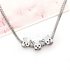 Christmas Theme Alloy Enamel European Beads LS-MPDL-Q213-03P-1
