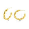 Brass Twist Rope Stud Earrings EJEW-G322-08MG-3