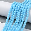 Opaque Solid Color Imitation Jade Glass Beads Strands LS-EGLA-A039-P4mm-D12-4
