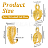 150Pcs 3 Style Brass & Alloy Ice Pick Pinch Bails FIND-AR0004-74G-2