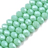 Electroplate Glass Beads Strands EGLA-A044-P6mm-A14-1