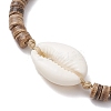 Shell and Coconut Bead Bracelets for Women BJEW-JB11515-4
