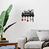 Wood & Iron Wall Mounted Hangers HJEW-WH0055-005-8