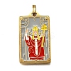 Tarot 304 Stainless Steel Enamel Pendants STAS-M119-07D-G-1