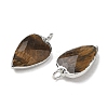Natural Tiger Eye Pendants G-G012-13P-10-2