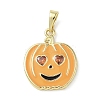 Halloween Theme Brass Micro Pave Cubic Zirconia Enamel Pendants LS-KK-L248-04G-01-1