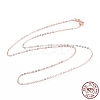 925 Sterling Silver Cable Chains Necklace for Women STER-I021-05RG-4