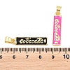 Brass Enamel Pendants KK-A297-08G-4
