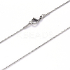 Non-Tarnish 304 Stainless Steel Boston Link Chain Necklace NJEW-S420-005B-P-2