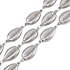 304 Stainless Steel Shell Shape Link Chains CHS-P023-04P-1