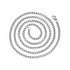Non-Tarnish 201 Stainless Steel Box Chains Necklace with Lobster Claw Clasps for Men Women STAS-T062-01-2