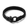 Microfiber Braided Cord Bracelet BJEW-F460-08B-1-1
