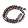 Assembled Synthetic Bronzite and Imperial Jasper Beads Strands G-I318-08-4