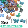 50Pcs Picasso Baking Paint Glass Seed Beads GLAA-PA0001-15-2
