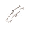 Brass Micro Pave Clear Cubic Zirconia Pendants KK-Z112-30P-2