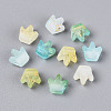 Frosted Transparent Acrylic Beads FACR-T009-01E-2
