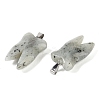 Natural Labradorite Pendants G-G115-01B-2